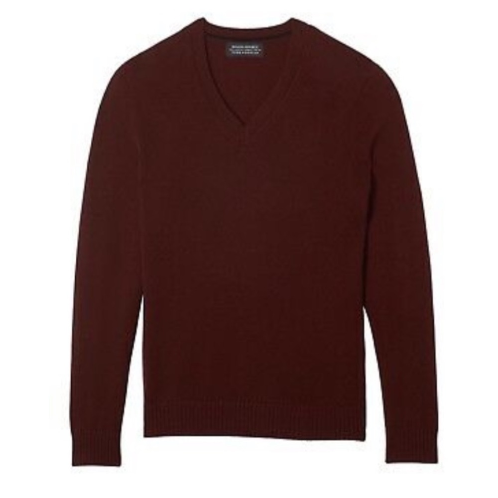 BANANA REPUBLIC MENS Cashmere V-Neck Size L